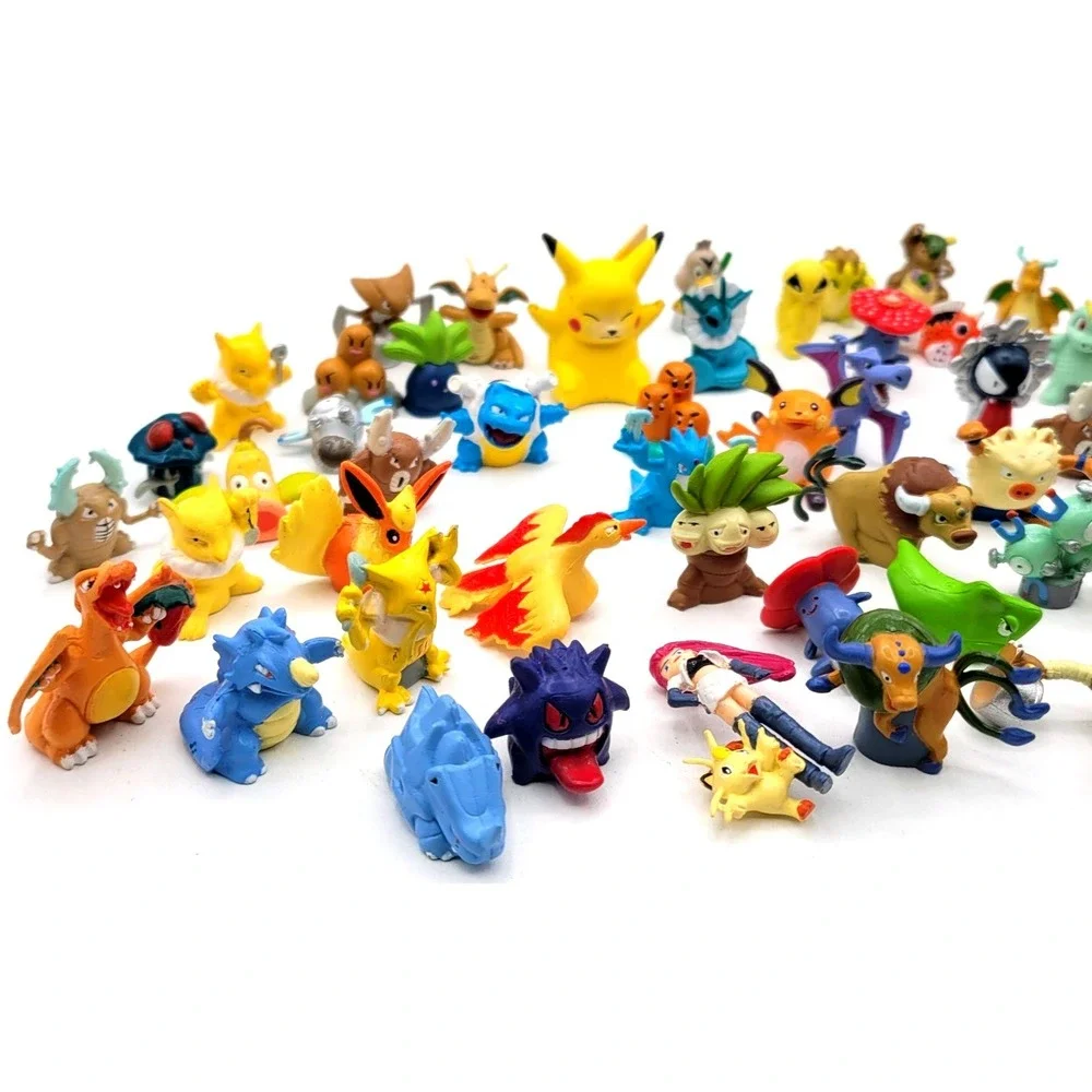 Pokémon‎ Tomy Vintage Figure Toys 66 Lot Mini Figures Nintendo VERY HTF FIGS